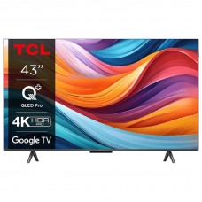   TCL 43T7B 4K HDR TV Google TV-vel és Game Master 3.0-val 4K Smart  Gaming TV