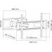 Cabletech UCH0232 Kihúzható Fali Konzol 37"-80"-ig 60kg