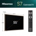 hisense 55 hüvelykes s7n canvas tv 4k 144hz art mode cserélhető keretekkel